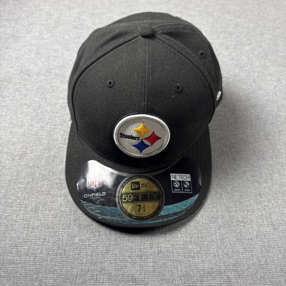 Pittsburgh Steelers 5950 Enfield Headwear Size 7 3/4 Fitted Hat